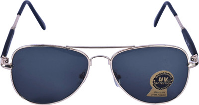 ZH LOCKUP Aviator, Rectangular Sunglasses(For Men, Black)