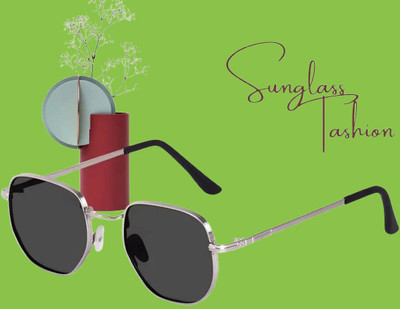 Supreno Rectangular Sunglasses(For Men, Black)
