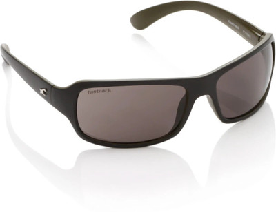 Fastrack Wrap-around, Rectangular Sunglasses(For Men & Women, Brown)