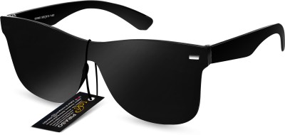 PIRASO Clubmaster Sunglasses(For Men, Black)