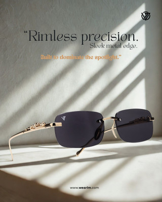 LM Eyewear Rectangular Sunglasses(For Men & Women, Black)