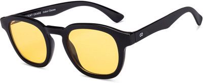 VINCENT CHASE Round Sunglasses(For Men & Women, Yellow)