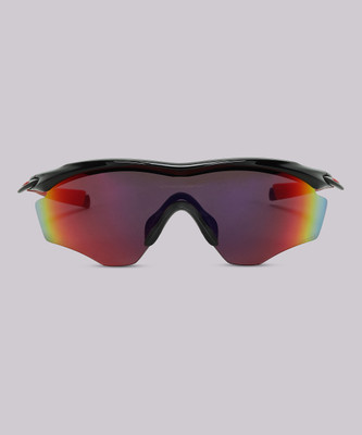 OAKLEY Shield Sunglass(For Men, Red)