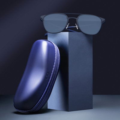 VINCENT CHASE by Lenskart Clubmaster Sunglasses(For Men & Women, Blue)