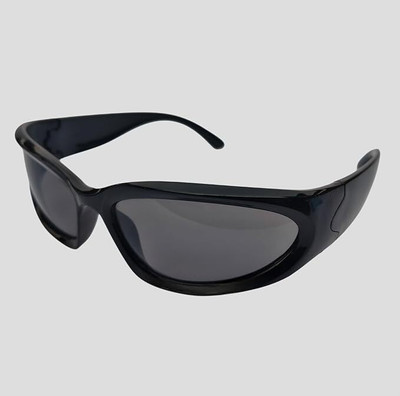 GlintandGlare Retro Square, Aviator Sunglasses(For Men & Women, Grey)