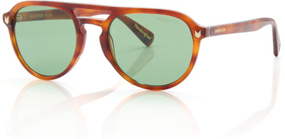 Shisen Fox Aviator Sunglasses(For Men & Women, Green)