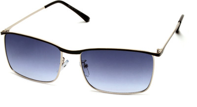 MESPEE Rectangular Sunglasses(For Men & Women, Blue)