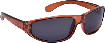 Redleaf Wrap-around Sunglasses(For Men, Grey)