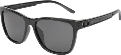 IDOR Retro Square Sunglasses(For Men, Black)