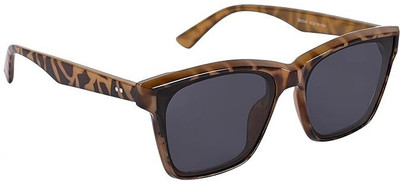 Redex Rectangular Sunglasses(For Women, Black)