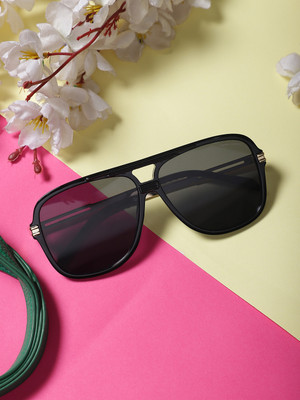 MARC LOUIS Rectangular Sunglasses(For Men & Women, Grey)