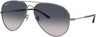 Ray-Ban Aviator Sunglasses(For Men & Women, Blue)