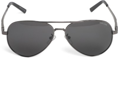 MARC LOUIS Oval Sunglasses(For Men & Women, Grey)