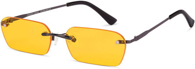 VINCENT CHASE Rectangular Sunglasses(For Men & Women, Yellow)