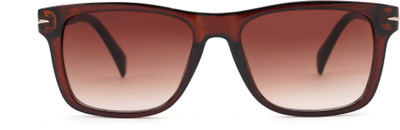 Sunflaire Rectangular Sunglasses(For Men & Women, Brown)