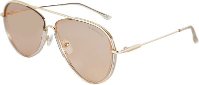 GIORDANO Aviator Sunglasses(For Men & Women, Brown)