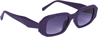 NuVew Rectangular Sunglasses(For Men & Women, Violet)