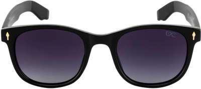 HEXXA Over-sized, Rectangular, Retro Square, Wrap-around Sunglasses(For Men, Clear)