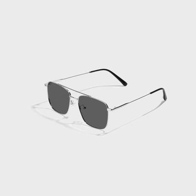 SAM AND MARSHALL Retro Square Sunglasses(For Men, Black)