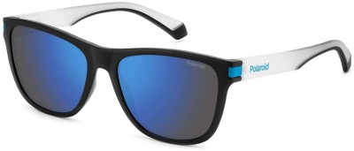 POLAROID Rectangular, Wayfarer Sunglasses(For Men & Women, Blue)
