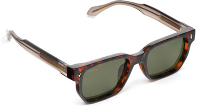 Eyeric Rectangular, Retro Square Sunglasses(For Men & Women, Green)