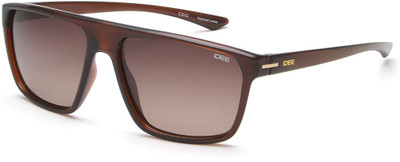 IDEE Rectangular Sunglasses(For Men, Brown)