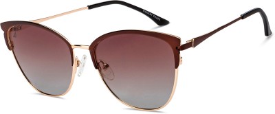 VINCENT CHASE by Lenskart Cat-eye Sunglasses(For Women, Brown)