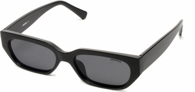 MESPEE Rectangular Sunglasses(For Men & Women, Black)
