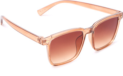 Bayberry Retro Square Sunglasses(For Men & Women, Brown)