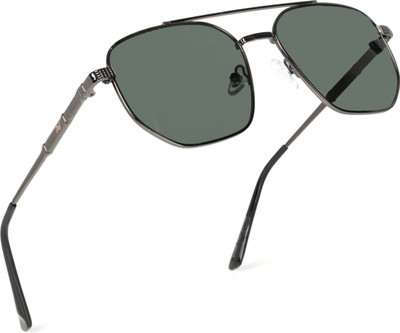 RECEIVE VIEW Retro Square Sunglasses(For Men & Women, Grey)