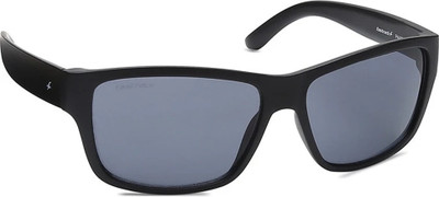 Fastrack Round Sunglasses(For Men, Black)