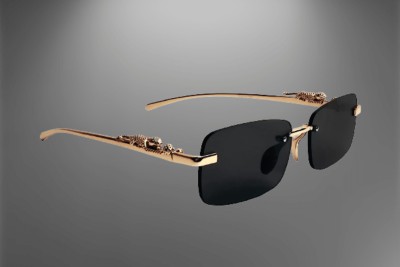 SPORT COLLECTION Retro Square Sunglasses(For Men, Black)