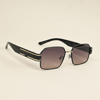 IDOR Rectangular Sunglasses(For Men & Women, Brown)