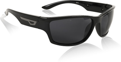Park Line Rectangular Sunglasses(For Men & Women, Black)