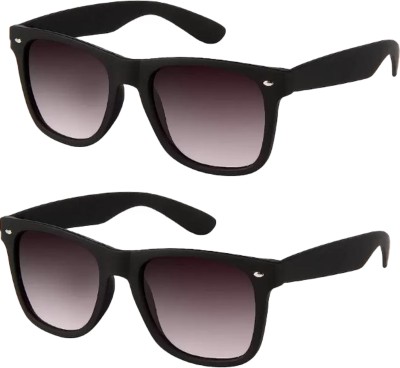 NG MART Rectangular Sunglasses(For Men & Women, Black)