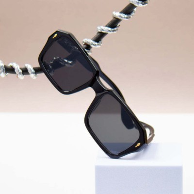 skylark Rectangular Sunglasses(For Men, Black)