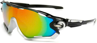 HUVORA Wrap-around Sunglasses(For Men, Multicolor)