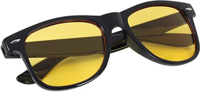 ATOUCH Wayfarer, Retro Square Sunglasses(For Men & Women, Yellow)