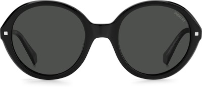 POLAROID Round Sunglasses(For Women, Grey)