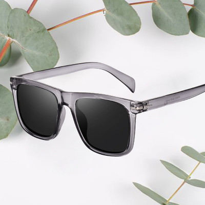 PETER JONES Wayfarer Sunglasses(For Men & Women, Black)