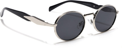 VOYAGE Oval Sunglasses(For Men & Women, Black)