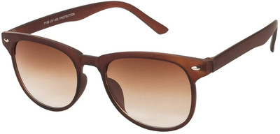 CREATURE Retro Square Sunglasses(For Men & Women, Brown)