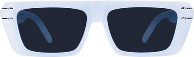 PETER JONES Retro Square Sunglasses(For Men & Women, Black)