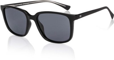 VINCENT CHASE by Lenskart Rectangular Sunglasses(For Men & Women, Grey)