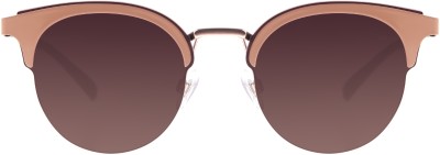 Chilli Beans Round Sunglasses(For Women, Brown)