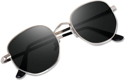 RED MONK Round Sunglasses(For Boys & Girls, Black)