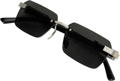 SUMMER DREAM Rectangular Sunglasses(For Men & Women, Black)