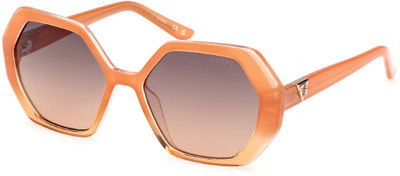 GUESS Rectangular Sunglasses(For Women, Pink)
