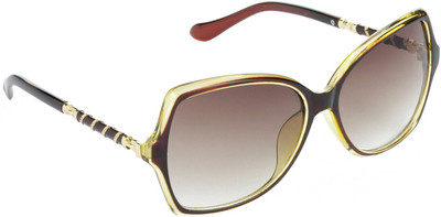 Redleaf Rectangular Sunglasses(For Men, Brown)