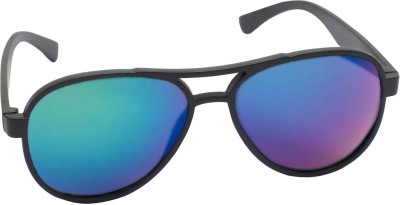 GANSTA Aviator Sunglasses(For Men & Women, Green, Blue)